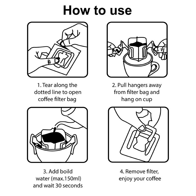 PERSONALIZED DRIP COFFEE FILTER BAGS (200 Pcs PACK)