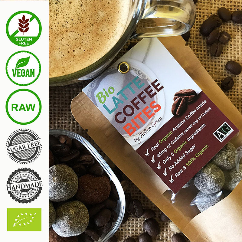 PERSONALIZED BIO LATTE COFFEE BITES  (50 Pcs PACK)