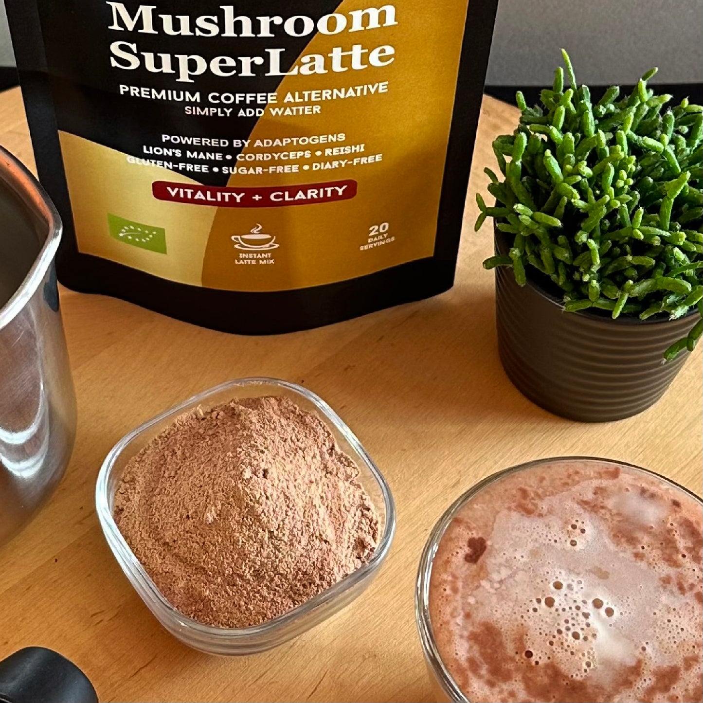 MUSHROOM SUPERLATTE – Premium Organic Coffee Alternative with Functional Mushrooms (125 g)