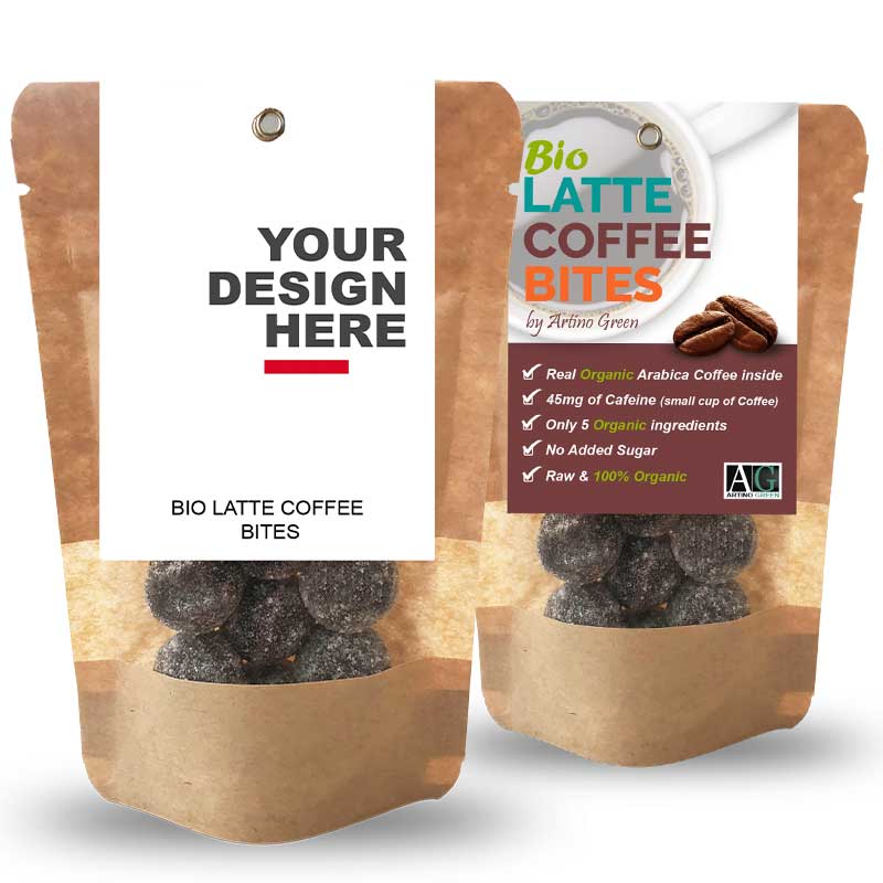 PERSONALIZED BIO LATTE COFFEE BITES  (50 Pcs PACK)