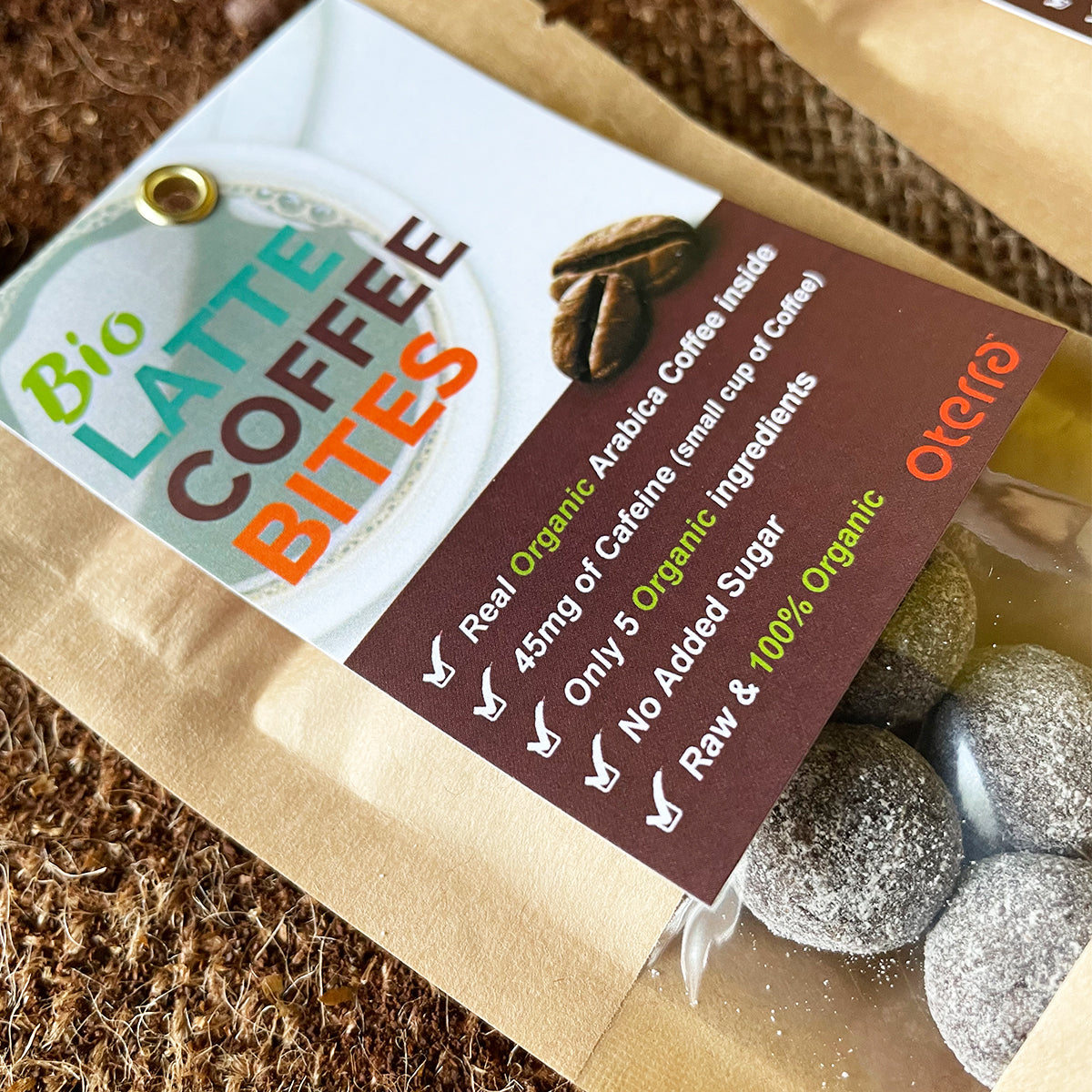 PERSONALIZED BIO LATTE COFFEE BITES  (50 Pcs PACK)