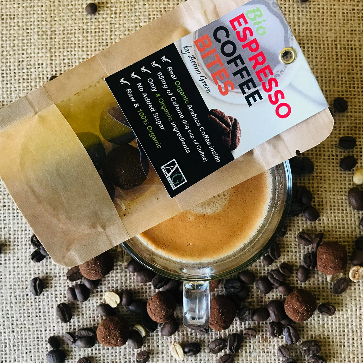 PERSONALIZED BIO ESPRESSO COFFEE BITES (50 Pcs PACK)