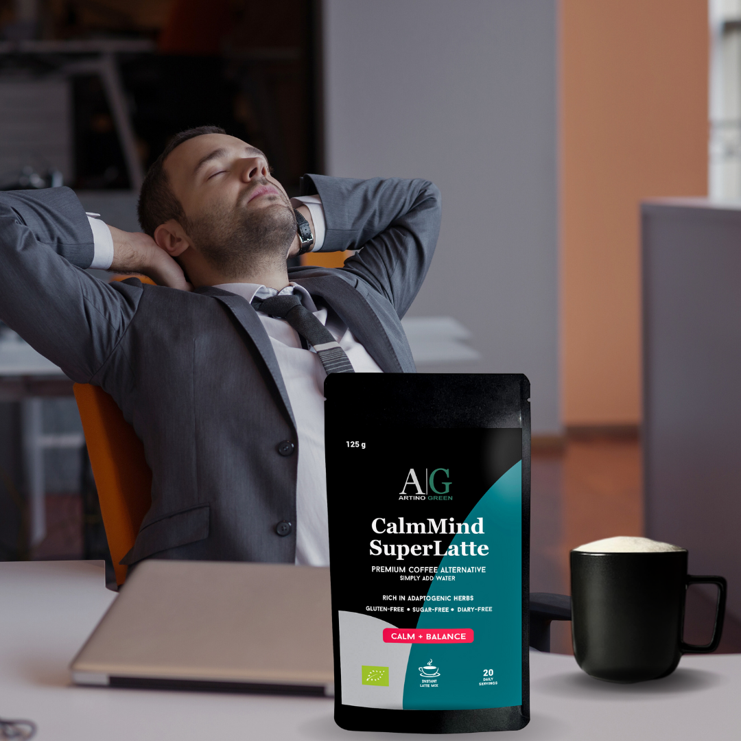 CALMMIND SUPERLATTE - Premium Coffee Alternative with herbs and Functional mushrooms (125 g)