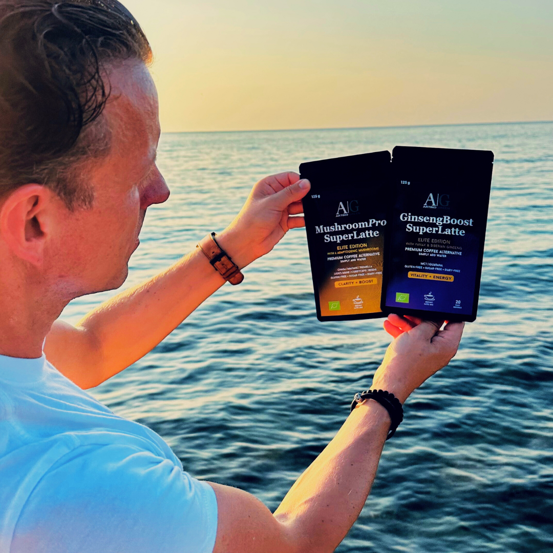 MUSHROOMPRO SuperLatte – Elite Organic Coffee Alternative with 6 Functional Mushrooms (125 g)