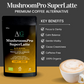 MUSHROOMPRO SuperLatte – Elite Organic Coffee Alternative with 6 Functional Mushrooms (125 g)