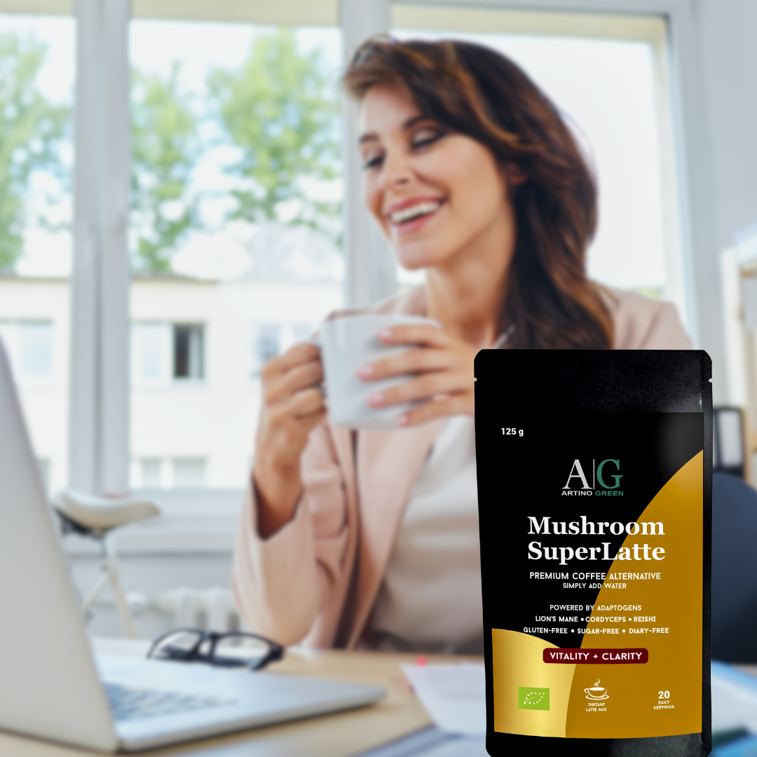 MUSHROOM SUPERLATTE – Premium Organic Coffee Alternative with Functional Mushrooms (125 g)