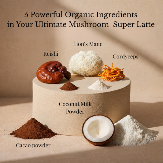 MUSHROOM SUPERLATTE – Premium Organic Coffee Alternative with Functional Mushrooms (125 g)